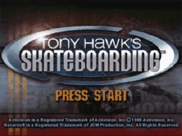 Tony Hawk Pro Skater (US) screen shot title